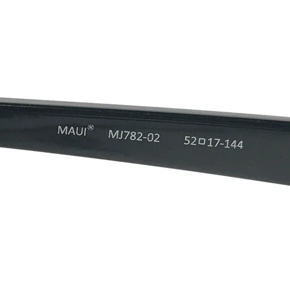 Maui Jim Sunglasses Cathedrals MJ782-02 Black Gloss Frames w Neutral Gray Lenses